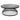 Table basse Kushi Métal noir, D.90 cm