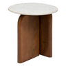 Table d'appoint Nanda Blanc, 56,5x51x51 cm