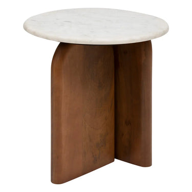 Table d'appoint Nanda Blanc, 56,5x51x51 cm