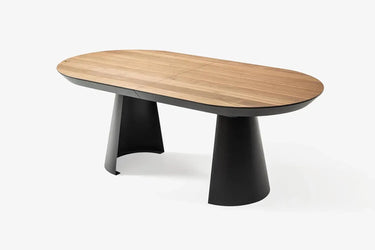 Luma - Table de Repas Extensible Ovale - De 206 à 406 cm