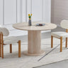 Table repas beige style travertin