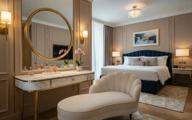 Miroir Coiffeuse LED et Chaise Coquillage : Comment Choisir une Coiffeuse Moderne et Élégante ? - Homeluxury