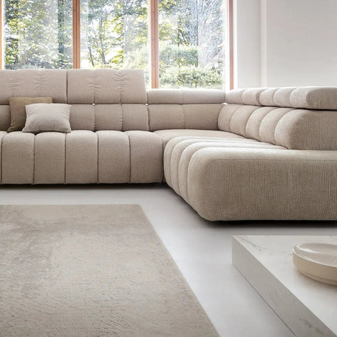Canapé d'angle convertible avec coffre de rangement ZURA REC - 292 x 219cm 