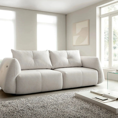 Canapé Droit Convertible avec Assise Électrique CAMARO - 254 x 115 cm 