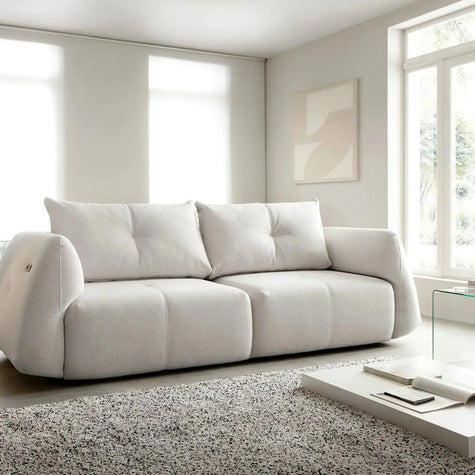Canapé Droit Convertible avec Assise Électrique CAMARO - 254 x 115 cm 