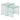 2 tables gigognes Lenia Transparent, 51x47x30 cm
