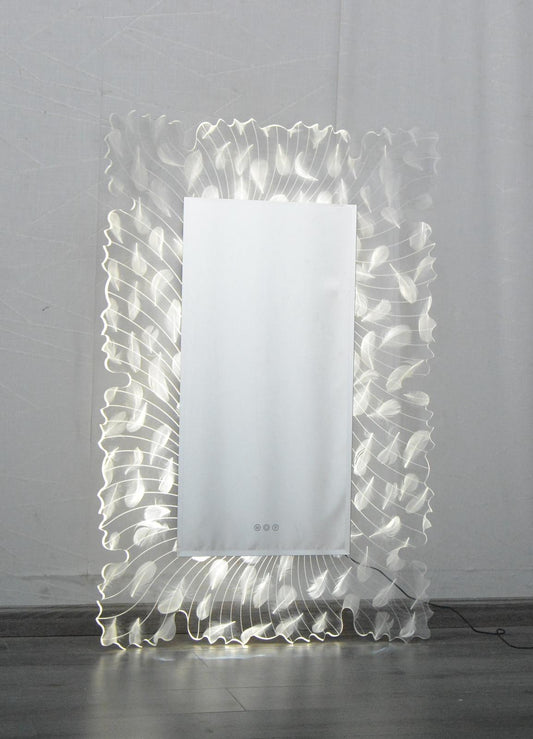 Miroir plume acrylique