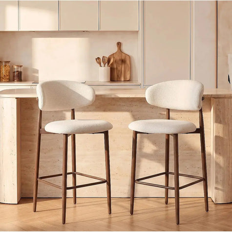 Chaise de Bar LULU - 66 x 51 cm - Par lot de 2 