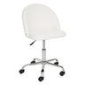 Chaise de bureau Geos Bouclette, Blanc 