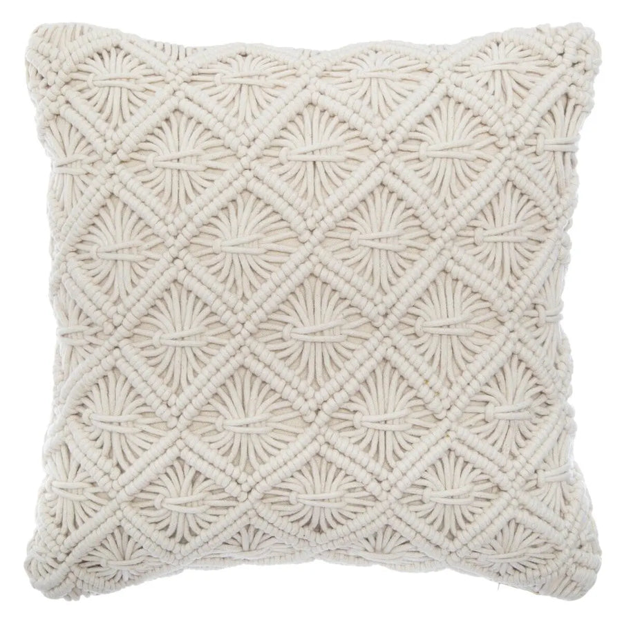 Coussin Eté Indien Beige, 40x40 cm