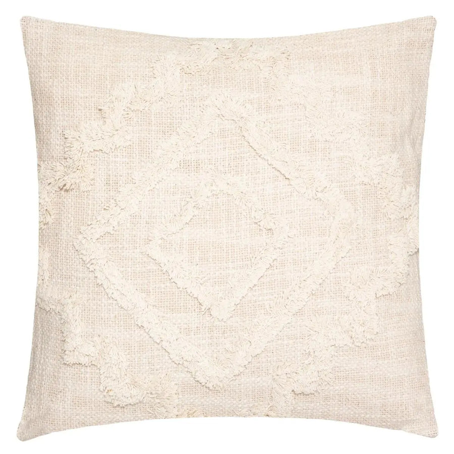 Coussin Inca, coton tufté 40x40 cm