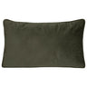 Coussin Lilou Vert kaki, 30x50 cm 