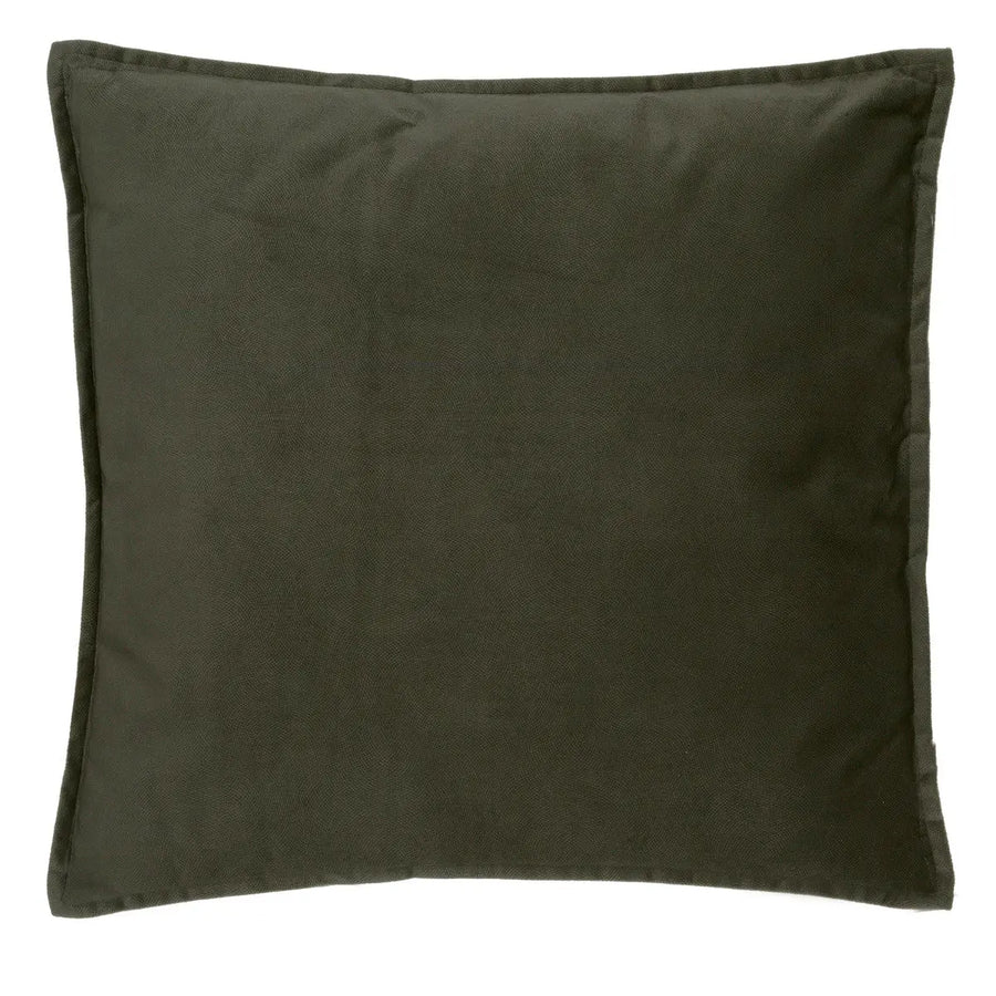 Coussin Lilou Vert kaki, 45x45 cm