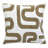 Coussin jacquard Safina Vert Kaki, 40x40 cm 