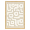 Déco mural 3D Disa Beige, 50x70 cm 