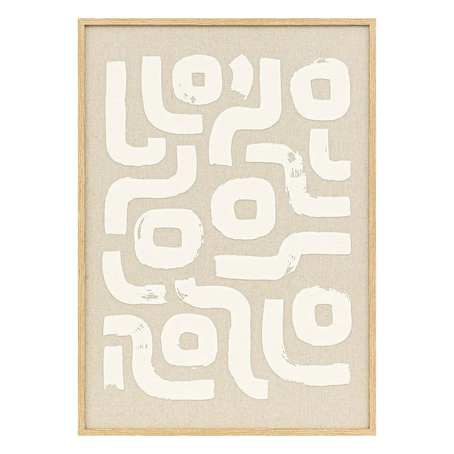 Déco mural 3D Disa Beige, 50x70 cm