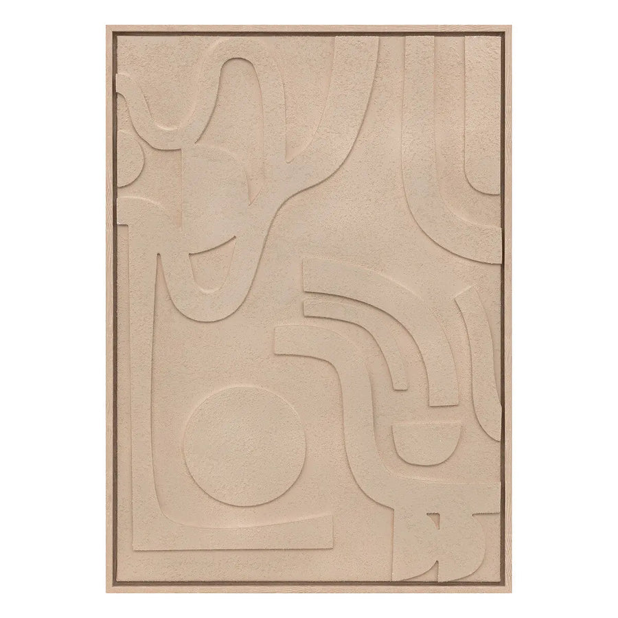 Déco murale 3D Azra Beige, 50x70 cm