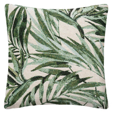 Housse de coussin Tropique Vert cèdre, 40x40 cm
