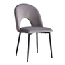 Huda Tissu Velours - Chaise de salle à manger - Par lot de 2 