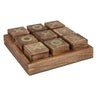Jeu morpion Bois, 23x23 cm 