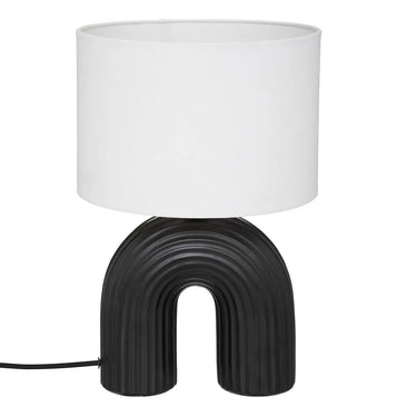 Lampe Eidel, céramique Noir, 40,5 cm