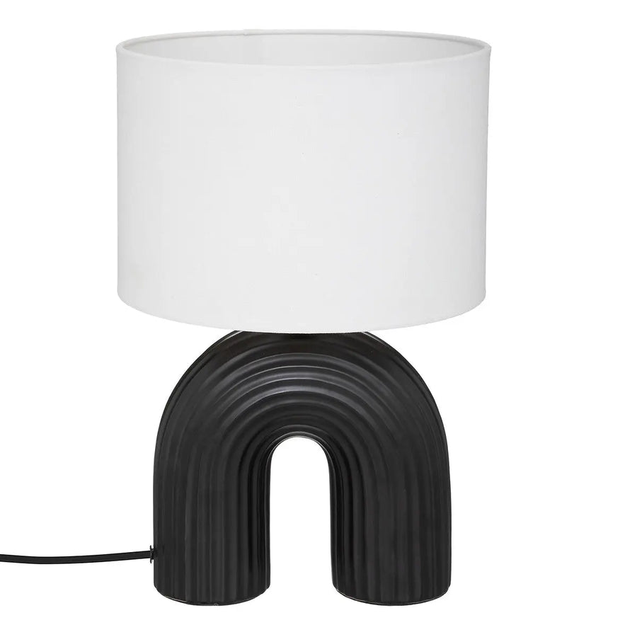 Lampe Eidel, céramique Noir, 40,5 cm