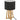 Lampe Molu bois Noir, H.35 cm