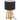 Lampe Molu bois Noir, H.35 cm 