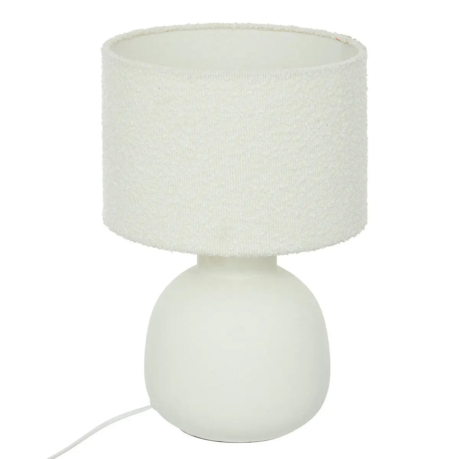 Lampe ronde Lali Blanc, H.43 cm