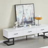 Meuble TV Lila Pied Noir 