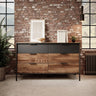 MILTON - Commode de chambre effet bois - 138 x 40 x 82cm 