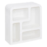 Meuble 4 niches Soleya Blanc, 75x30 cm 