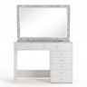 Pack Coiffeuse 120cm + Miroir LED Queen Beauty 120x80cm 