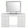Pack Coiffeuse 150cm + Miroir LED Queen Beauty 80x60cm 