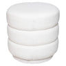 Pouf Sinan Bouclette, Blanc 