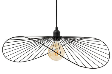 Suspension Adelia Métal, Noir, D.58 cm 