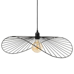 Suspension Adelia Métal, Noir, D.58 cm