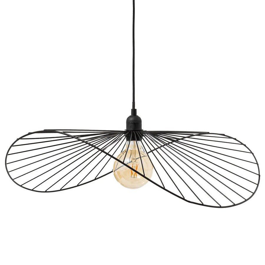 Suspension Adelia Métal, Noir, D.58 cm