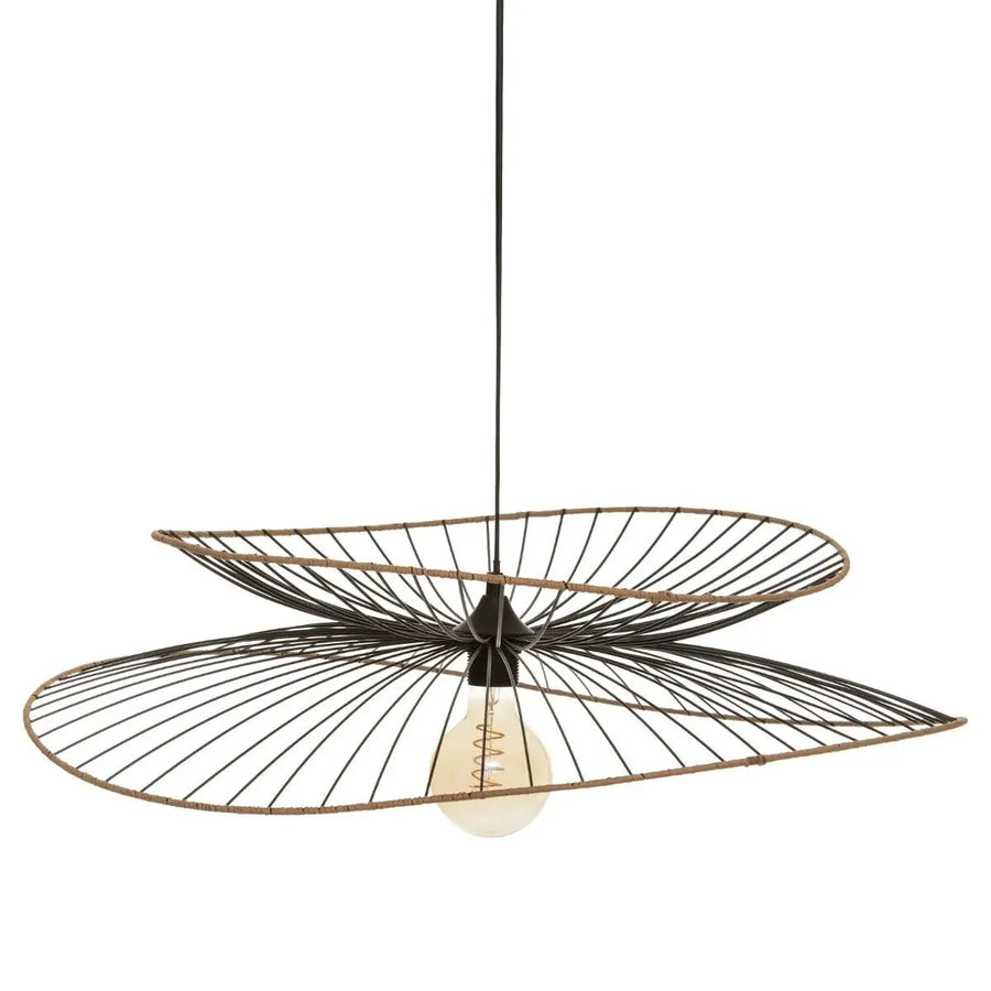 Suspension Alara Métal noir, D.70 cm