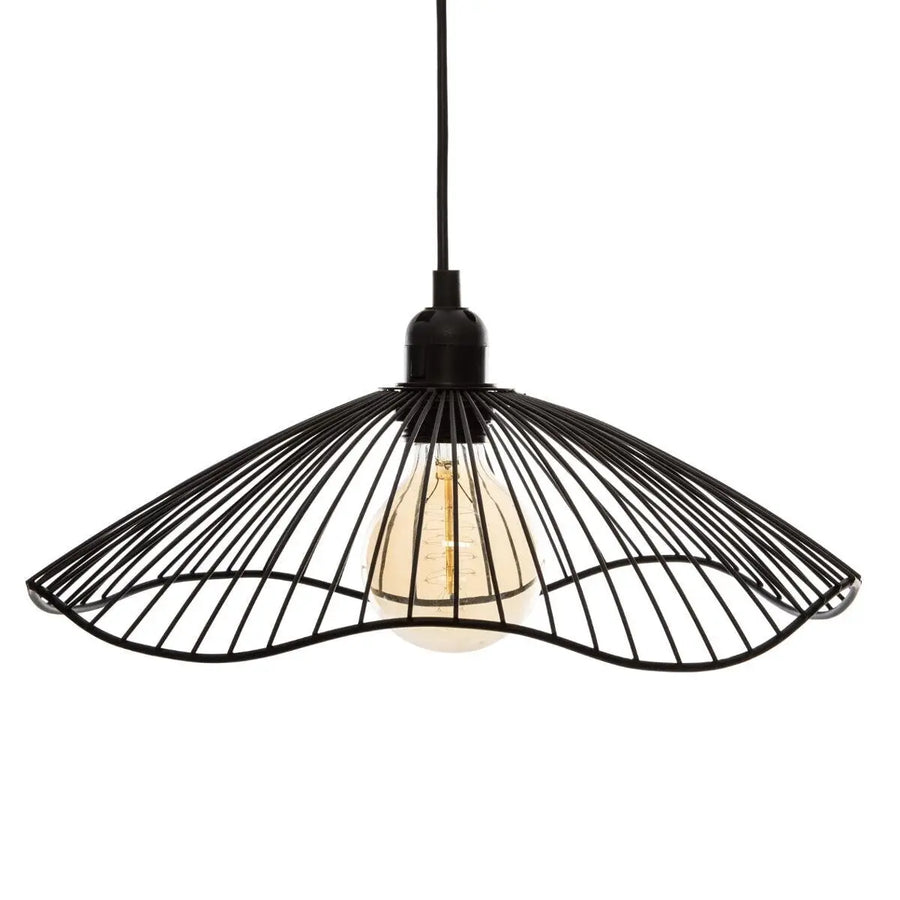 Suspension filaire Galt Métal noir, D.34 cm