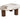 Table Basse de Salon DONA - 120 x 80 x 35 cm 