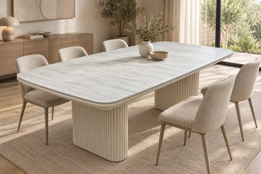 Table Extensible de Salle à Manger PALMA - De 206 à 296 cm