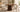 Table extensible ANAIS noyer avec 4 chaises bouclette, table 4 personnes