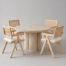 Table à Manger Ronde MIYA - 110 x 110 cm 