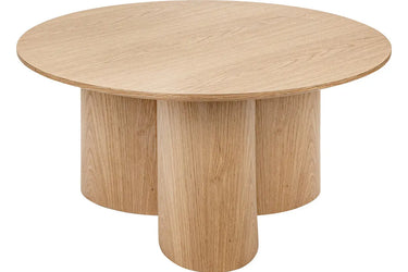 Table basse Aliona Bois naturel, D.80 cm 