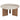 Table basse Coppa Marbre & manguier, D.91 cm