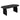 Table basse Isana Acacia, Noir, 120x60 cm