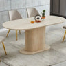 Table repas style travertin 